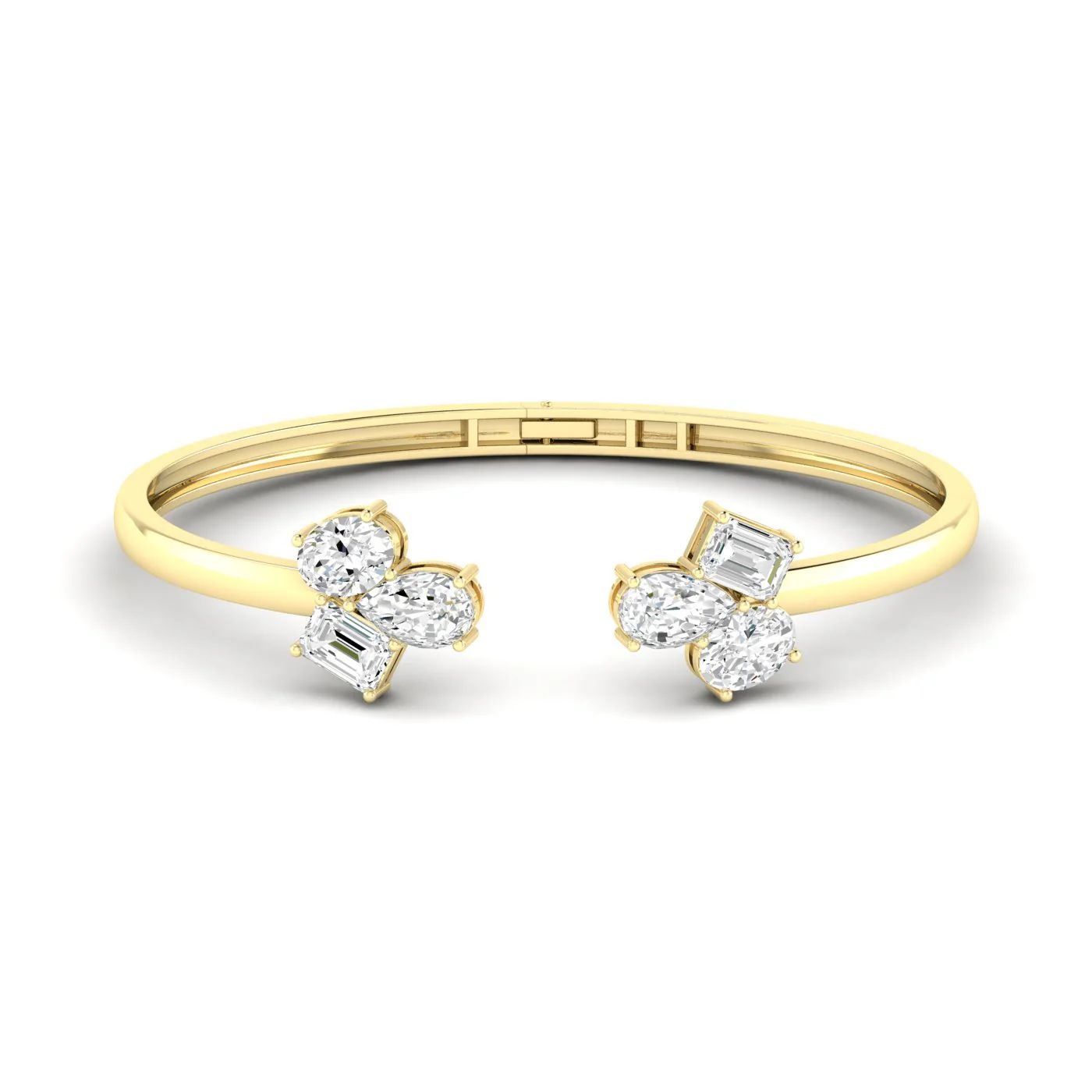 Open Diamond Bangle