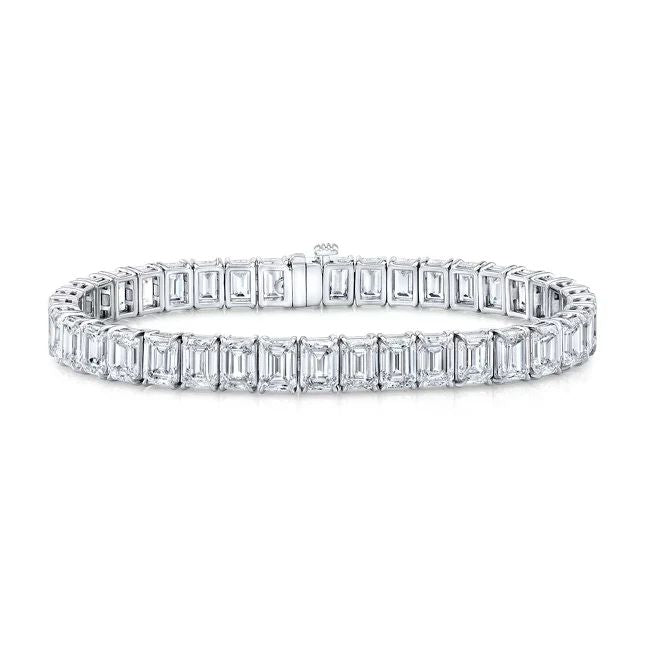 Emerald-Cut Diamond Bracelet
