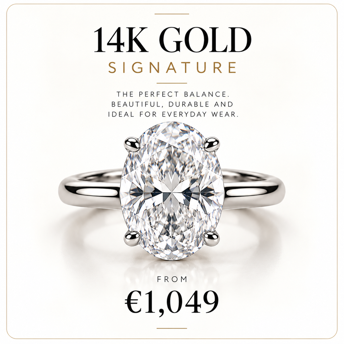 MV One Oval 10K Gold