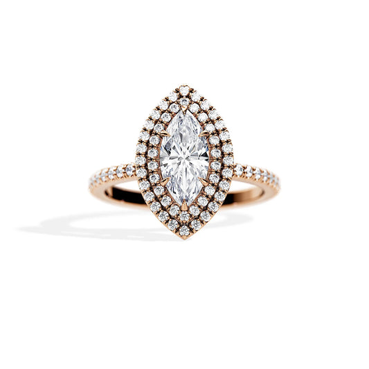 Royal Marquise Halo Ring
