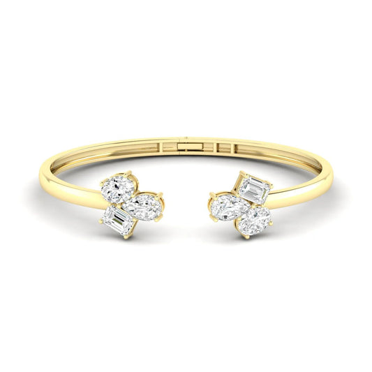 Open Diamond Bangle