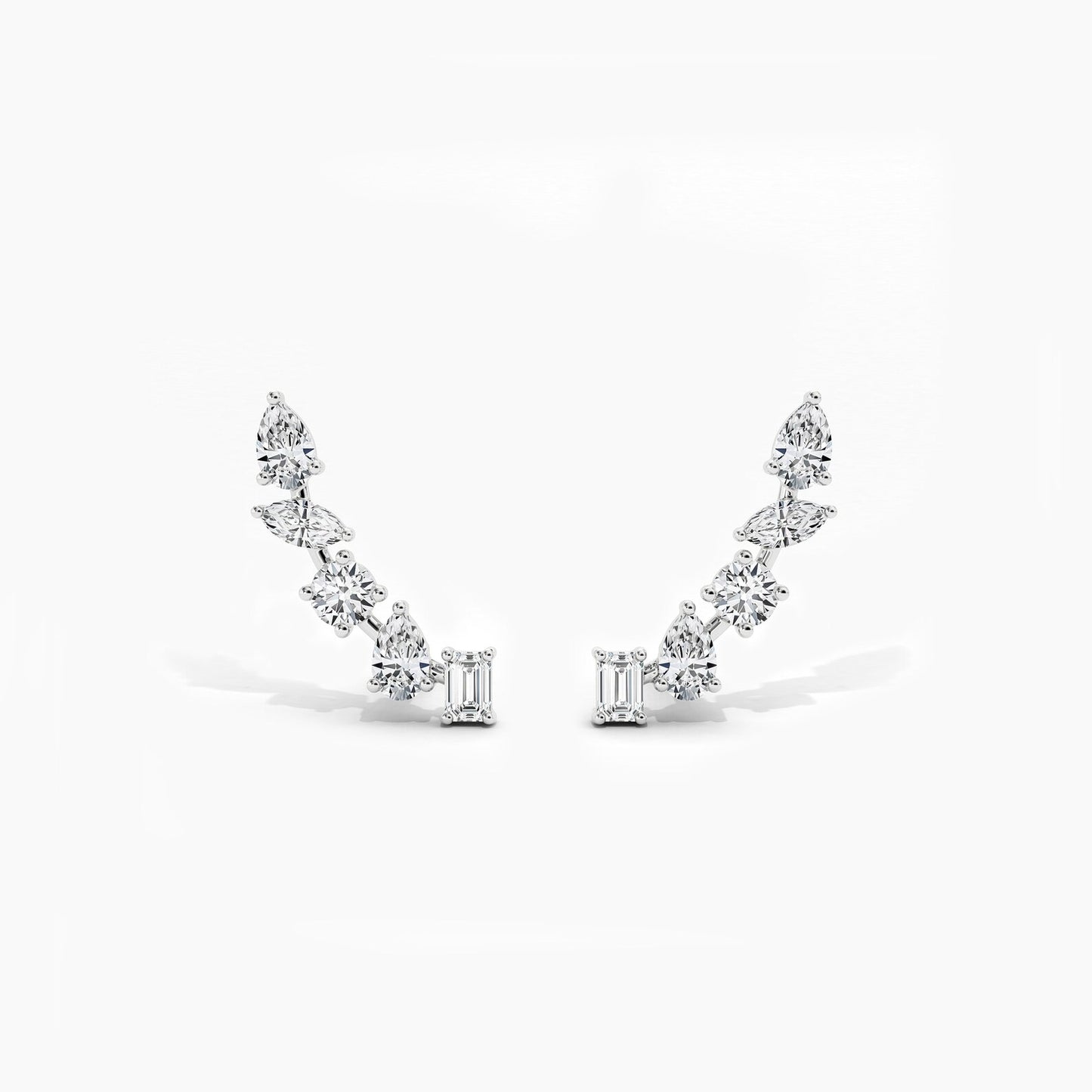 Diamond Ear Climber Earrings
