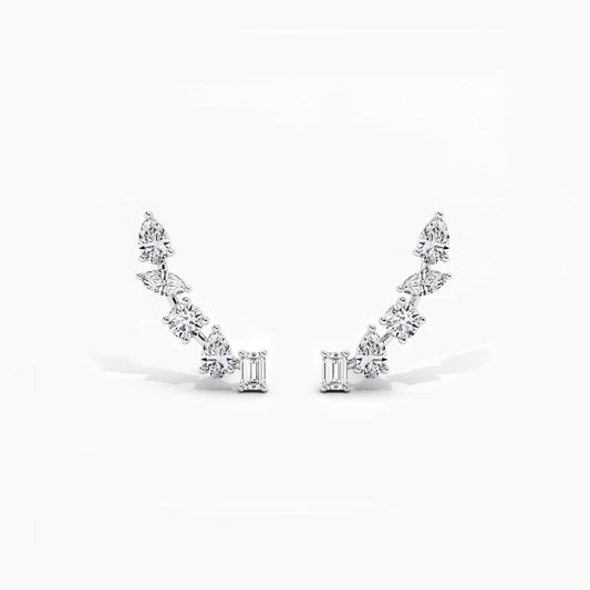 Diamond Ear Climber Earrings