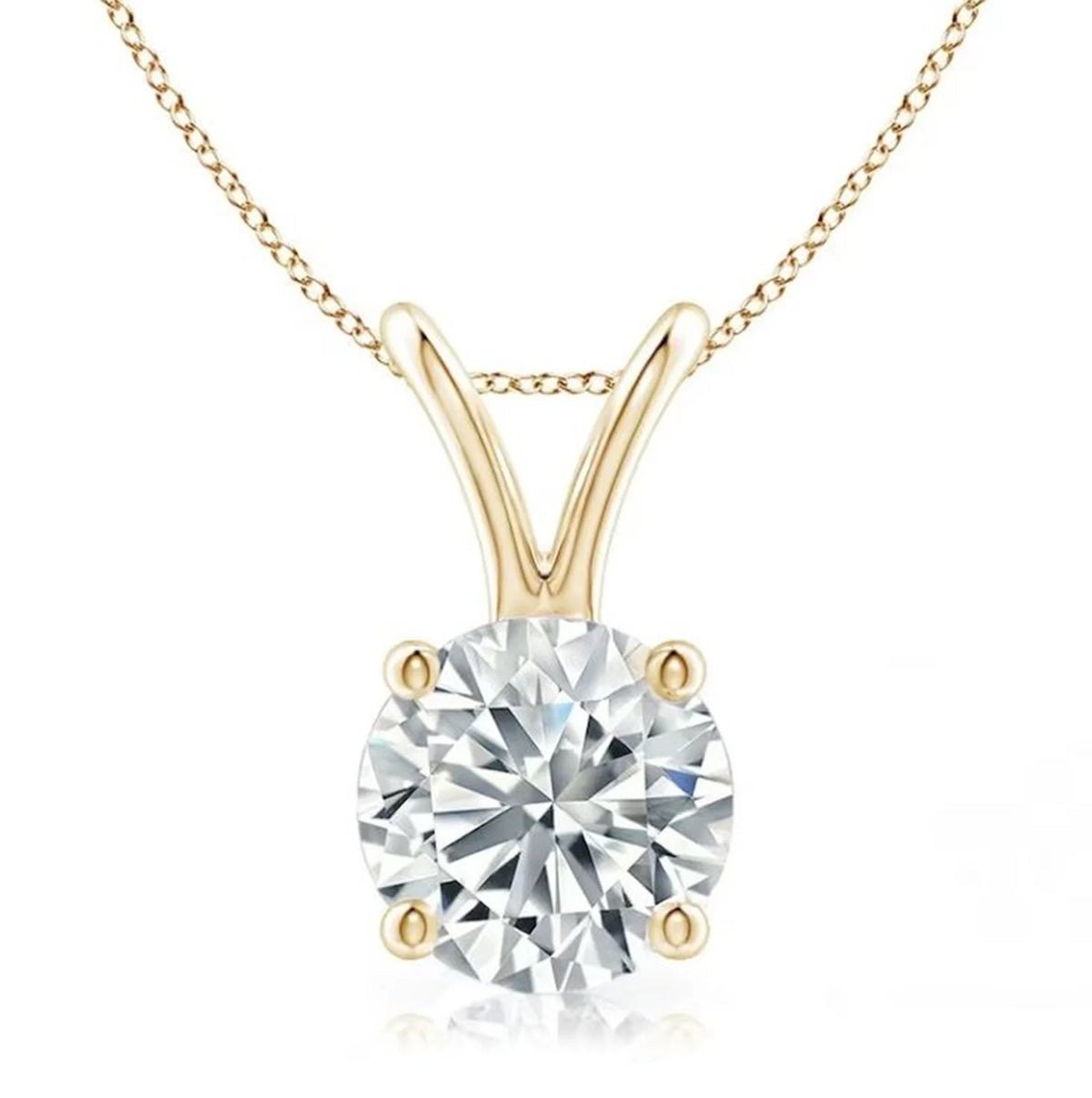 Pendentif solitaire diamant