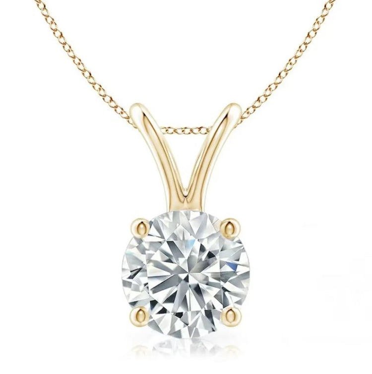 Pendentif solitaire diamant