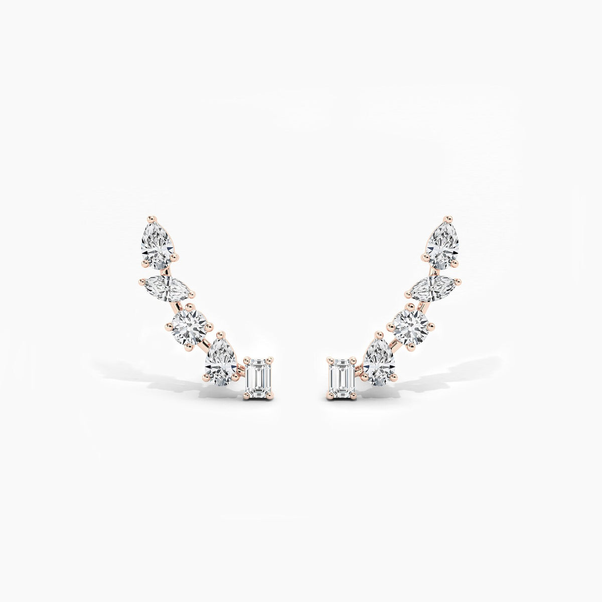 Diamond Ear Climber Earrings