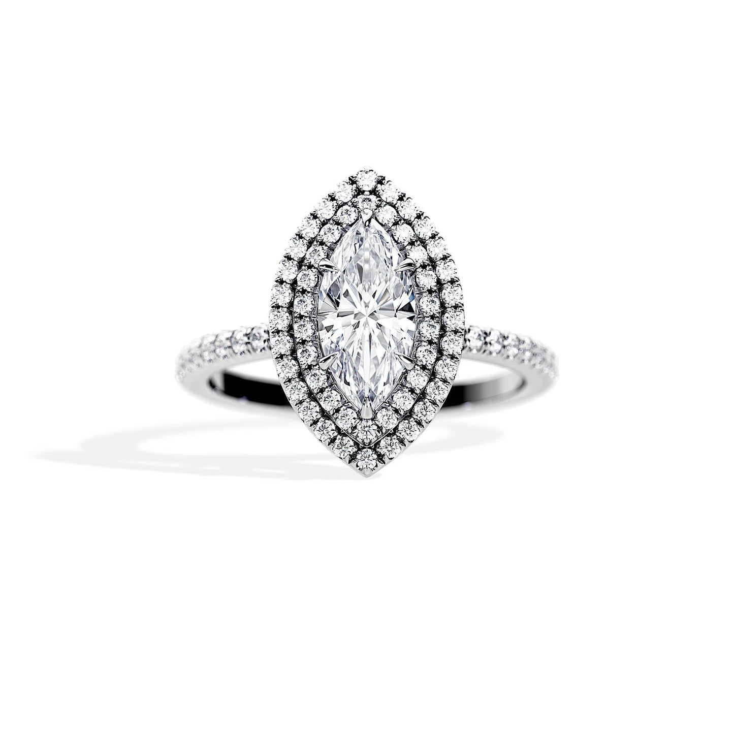 Royal Marquise Halo Ring