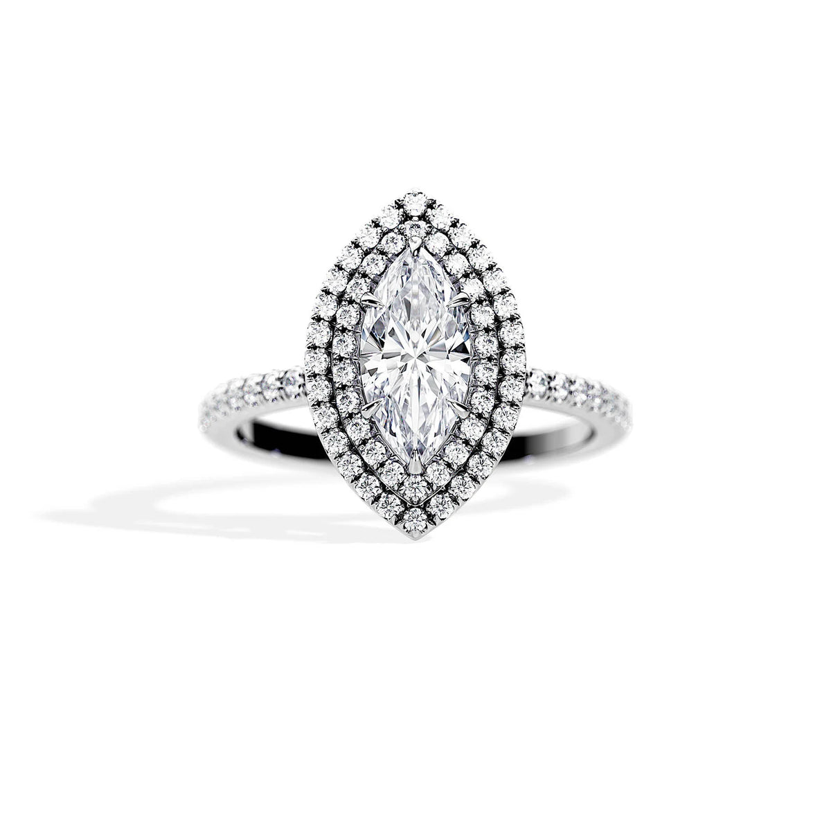 Bague Halo Marquise Royale