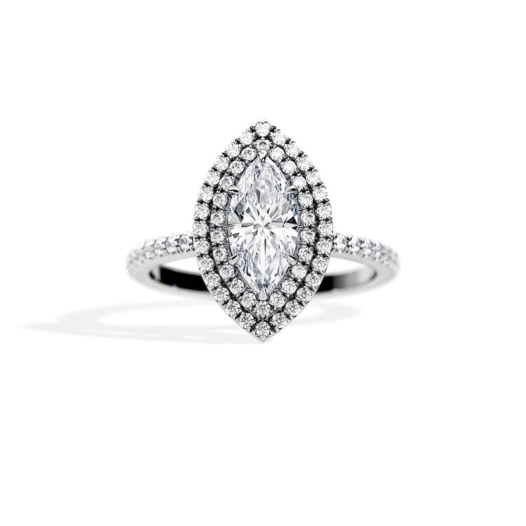 Bague Halo Marquise Royale