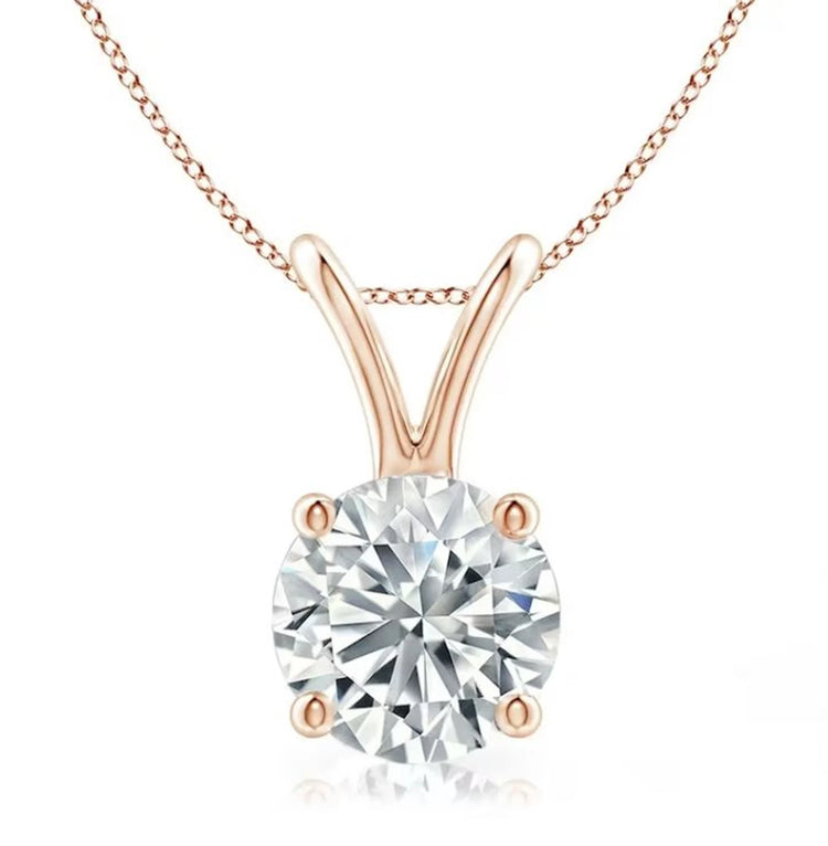 Pendentif solitaire diamant