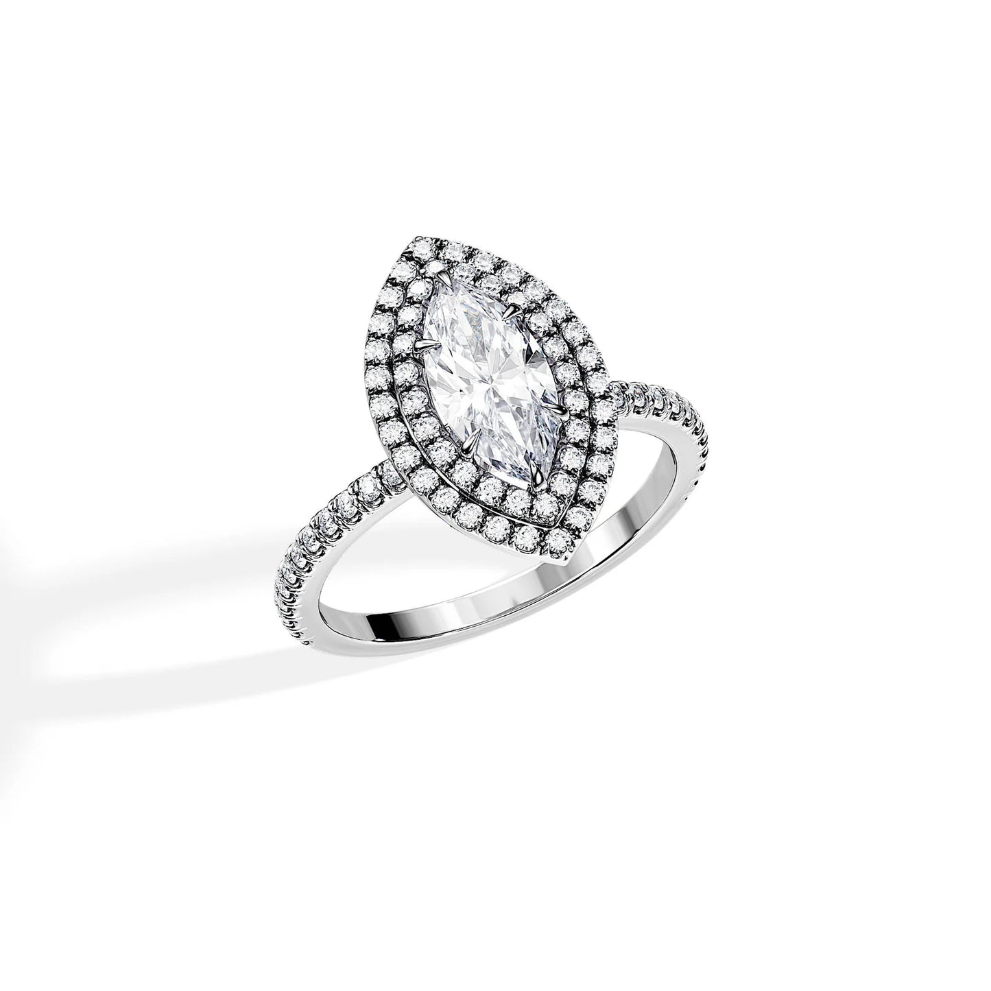 Royal Marquise Halo Ring