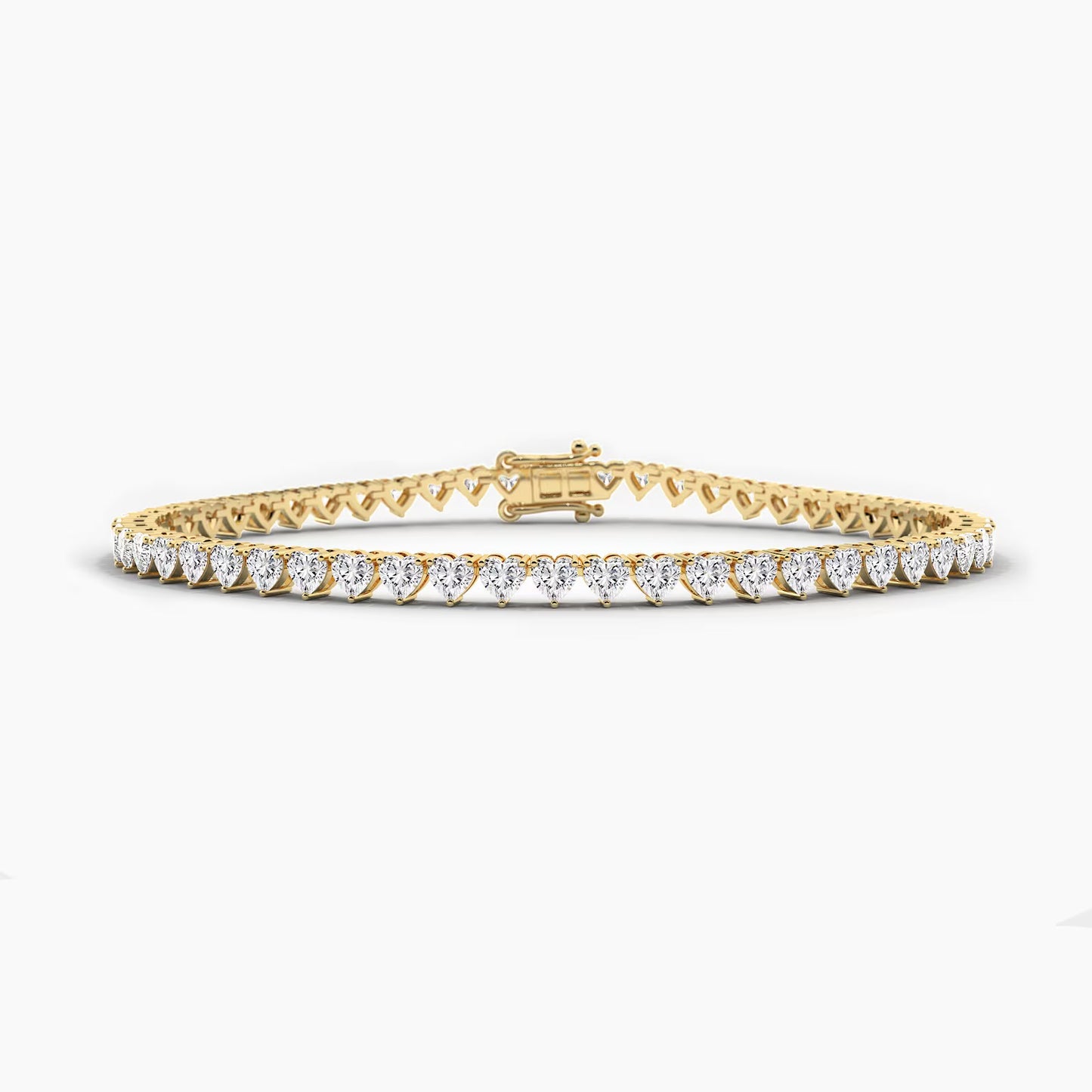 Heart Shape Diamond Tennis Bracelet