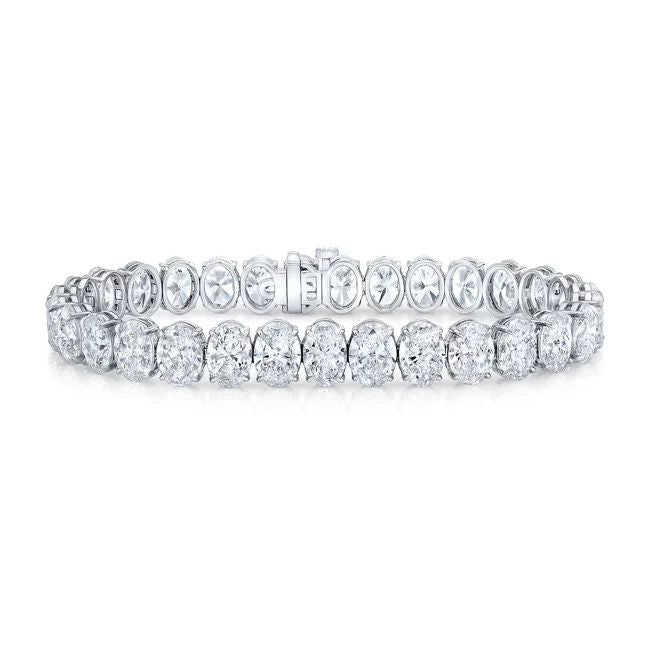 Oval Diamond Tennis Bracelet