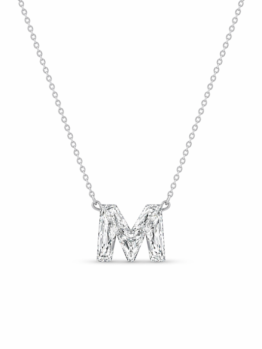 Custom Initial Lab Diamond Necklace