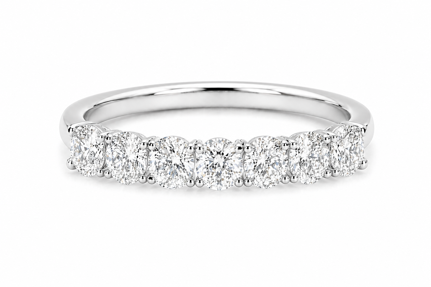 Round Half Eternity Ring
