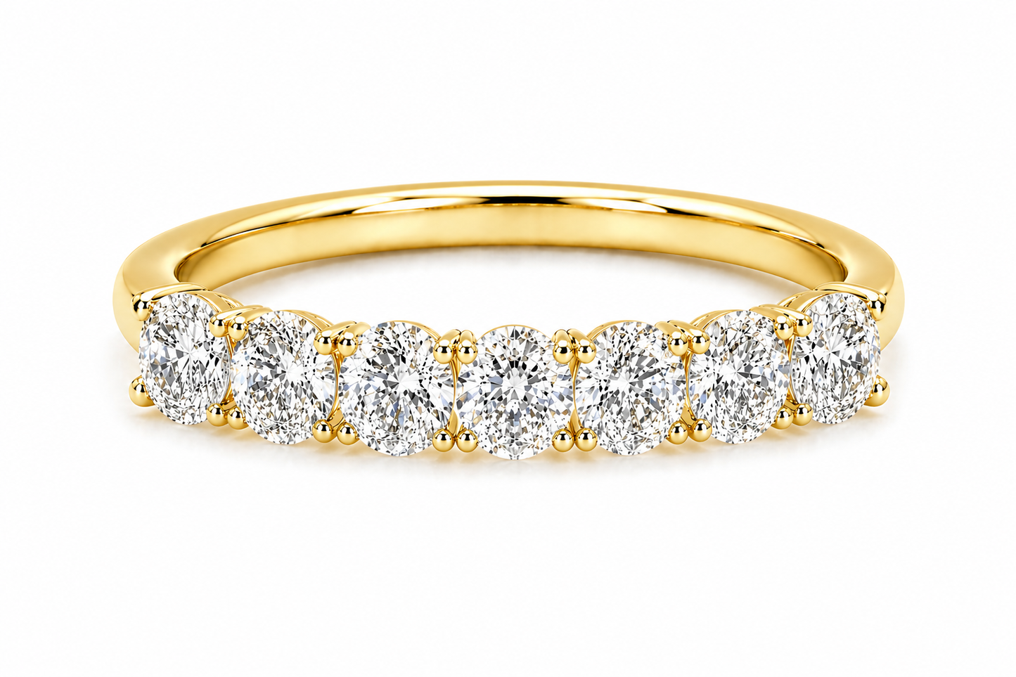 Round Half Eternity Ring