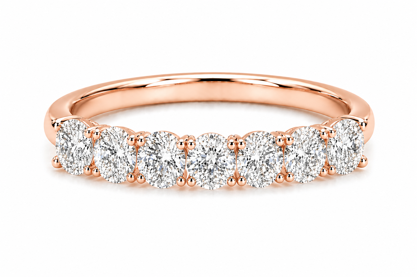 Round Half Eternity Ring