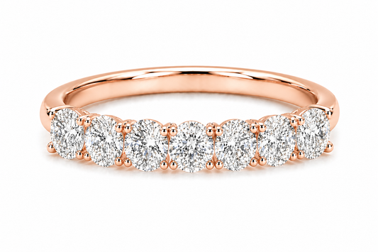 Round Half Eternity Ring