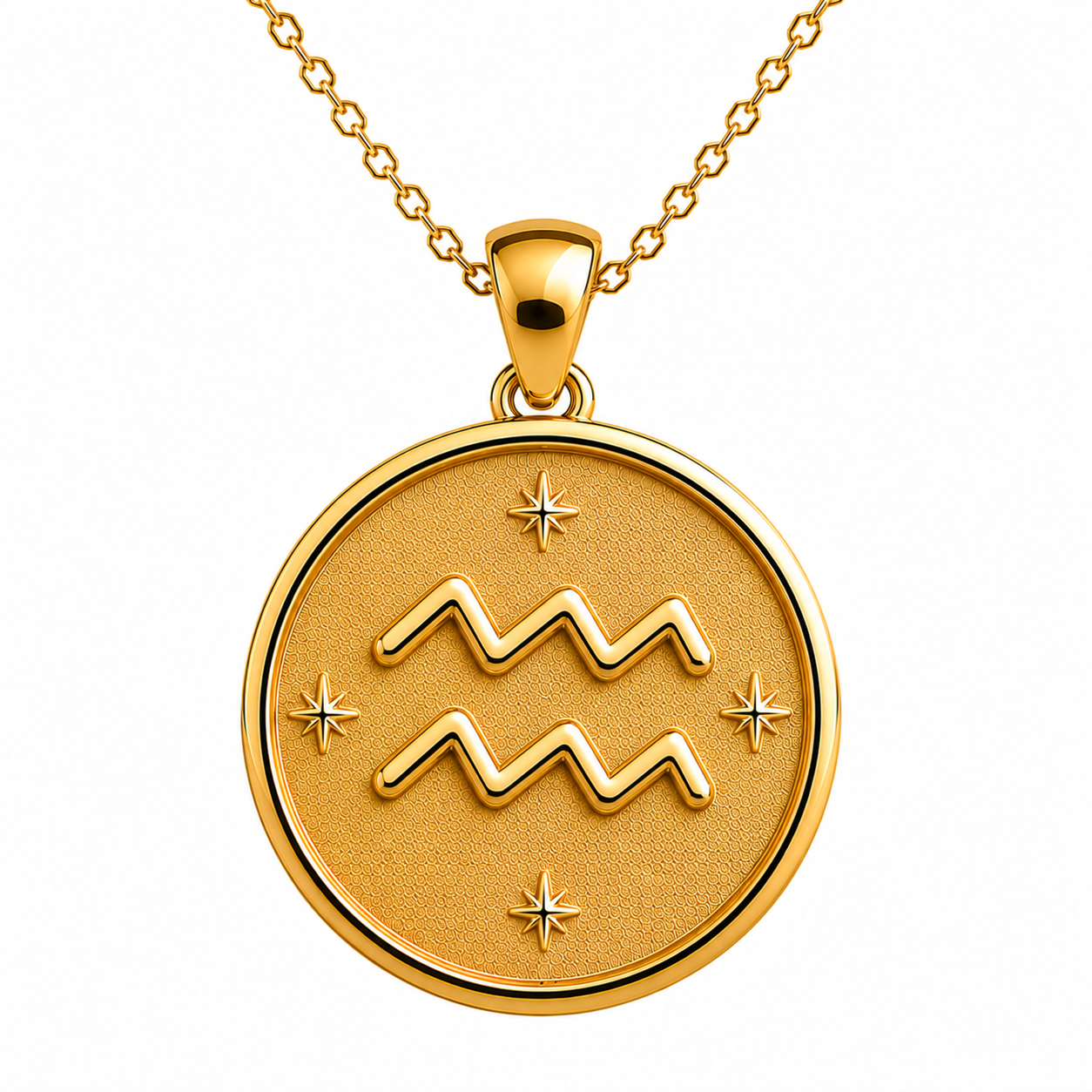 Aquarius Zodiac Pendant