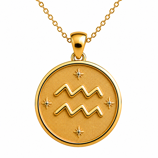 Aquarius Zodiac Pendant