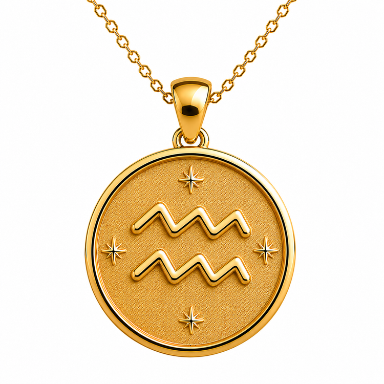 Aquarius Zodiac Pendant